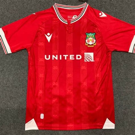 2023-24 Wrexham AFC Black Football Jersey for Adult, Youth Shirt ...