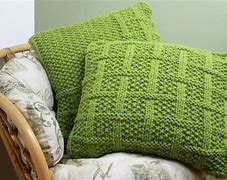 Image result for Pattern for Cushions Using Knitted Squares