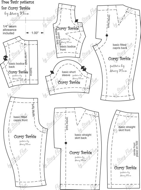 Free pattern for Curvy Barbie. | Sewing barbie clothes, Barbie clothes ...