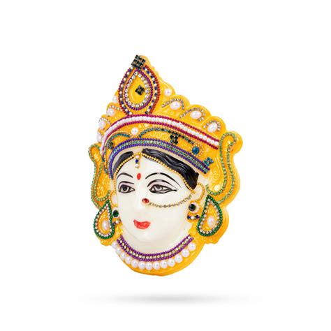 Giri - Decorative Devi Face | Fiber Goddess Face