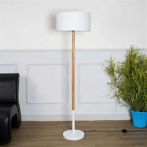 UNICOR Fusion Floor Lamp With White Cotton Shade – KAPOOR-E ...