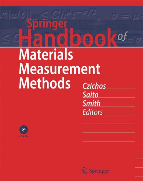Springer Handbook of Materials Measurement Methods : Czichos, Horst ...