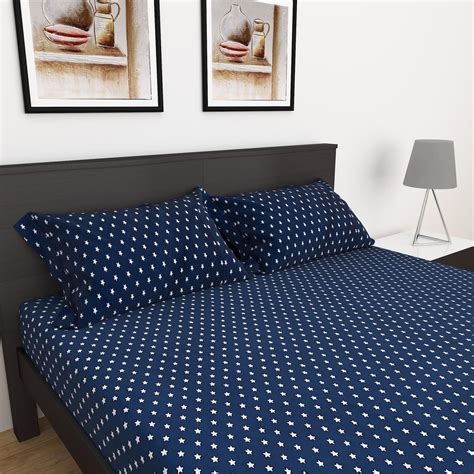 Buy Slate Cotton 150TC 3pcs Printed Queen Bedsheet Set from Home Centre ...