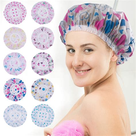 Buy Sezotta Shower Cap for Women, Reusable Waterproof Elastic Eva Free ...