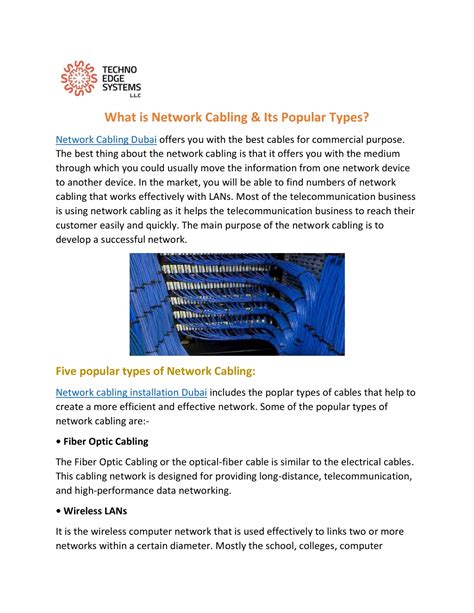 Image result for Network Cabling Types