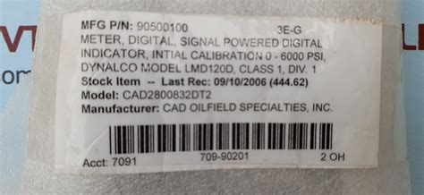 Dynalco lmd120d digital indicator panel meter 0-6000psi – Aeliya Marine ...