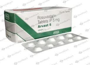 ARVAST 5MG TABLET 10'S Price, Uses, Side Effects & Substitutes | Medkart