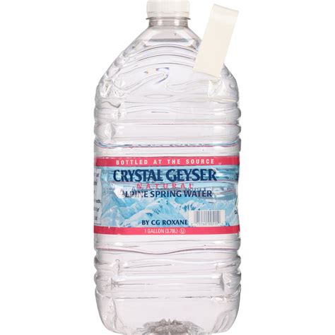 Crystal Geyser Alpine Natural Spring Water 1 Gallon Water Bottle with ...