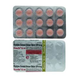 Nicardia XL 60 mg Tablet | Uses, Side Effects, Price | Apollo Pharmacy