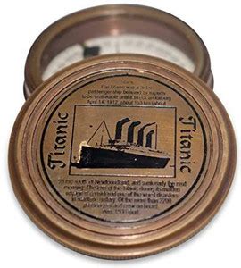 MSSAHASTORES Antique Brass Pocket Compass in Wooden Box Compass - Buy ...