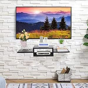 RIPPLEWUDS Pyro Engineered Wooden Wall Mounted TV Unit Stand TV Cabinet ...