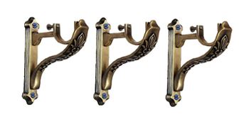 Arena Stainless Steel Curtain Supporter, 1 Inch Parda Rod Holder ...