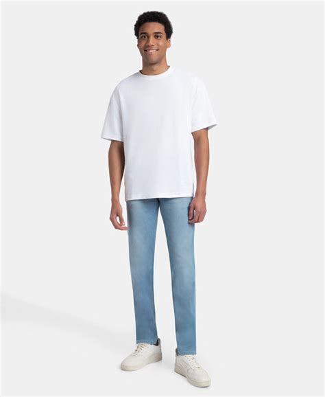 Buy Super Combed Cotton Blend Oversized T-Shirt with StayFresh ...