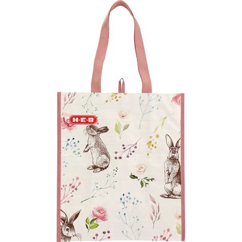 H-E-B Vintage Bunny Cottage Easter Reusable Shopping Bag - Shop ...