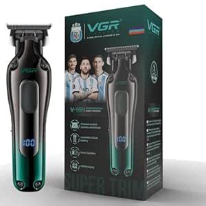 VGR V-998 Professional Cord/Cordless Hair Trimmer for Men - Titanium ...