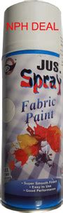 Just Spray FABRIC SPRAY PAINT FOR ART & CRAFT ON FABRIC, SHOES ETC ...