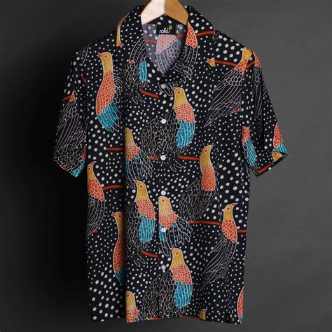 RDKLU - Printed Cuban Collar Shirt For Men #13
