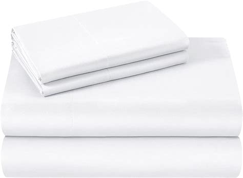 Amazon.com: 100% Cotton Sheets - 4 PCs Twin XL Sheets Sets for College ...