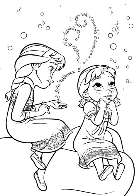 Baby Anna Frozen Coloring Pages