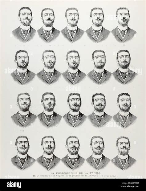 Eng translation : " SPEECH PHOTOGRAPHY: Movements of the mouth to ...