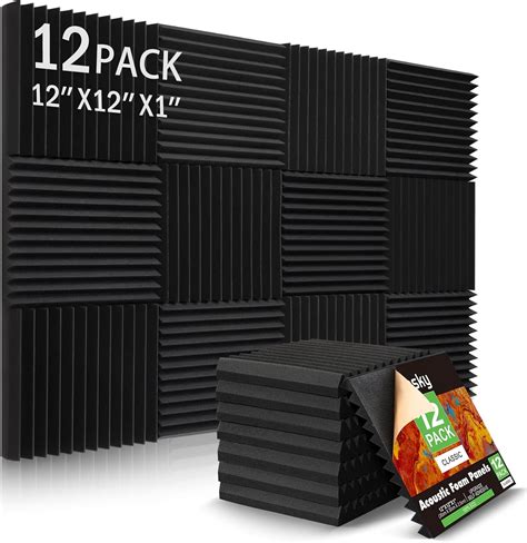 Dmsky 12 Pack Sound Proof Foam Panels Studio Acoustic Foam India | Ubuy