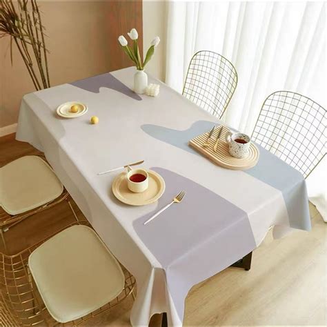Nordic Simple Rectangular Tablecloth for Dining Table Living Room Table ...