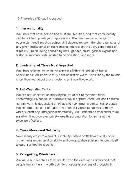 Image result for Disability Justice Principles