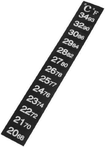 Jardin Aquarium Fish Tank Glass Surface C/F Thermometer Sticker, Black ...