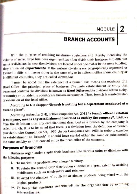 Branch accounting notes - B.Com - Studocu