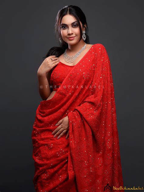 Chikankari Sarees | Lucknow chikankari Sarees at best prices