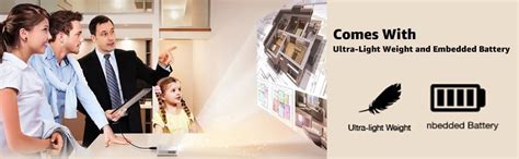 ASUS S1 Portable LED Projector, 200 Lumens, Built-in 6000mAh Battery ...