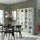 BILLY / OXBERG bookcase, white/glass, 160x30x202 cm (63x113/4x791/2 ...