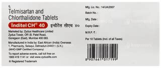 Inditel Ch 40 Tablet 10: Uses, Side Effects, Price & Substitutes