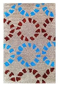 Buy Sameer Woolen Circle Print Doormat Welcome Mat Entrance Mat Indoor ...