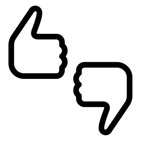 Thumbs Up Down Clip Art