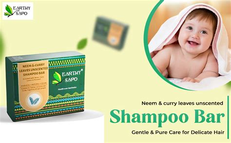 Buy Earthy Sapo Ayurvedic Neem & Curry Leaves Unscented Shampoo Bar ...