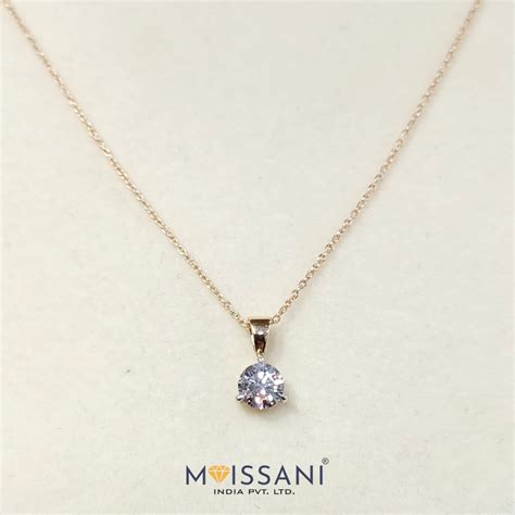 Lab-Grown Diamond Round Shape Pendant-LPT0010-moissani.in