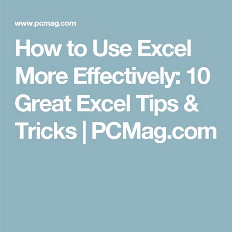 Image result for Tips for Using Excel