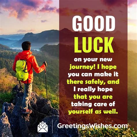 Good Luck On New Journey Wishes and Quotes - Greetings Wishes