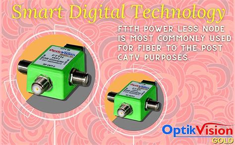 optik vision gold RF Connector FTTH Powerless Node Optical Receiver ...