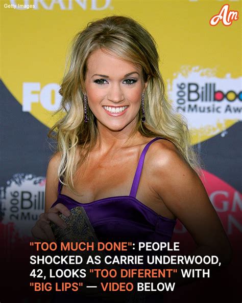 ‘What Did She Do to Her Lips’: Carrie Underwood’s New Look Sparks ...