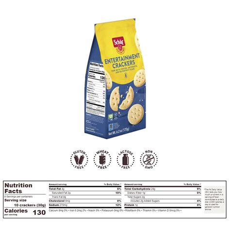 SCHAR CRACKER GF ENTERTAINMENT, 6.2 OZ [3 PACK] 6.2 Ounce (Pack of 3)