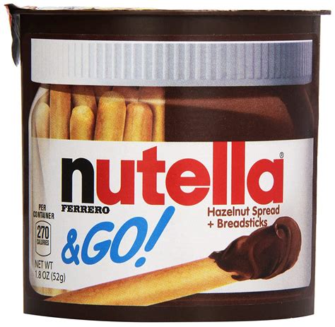 Nutella & Go Hazelnut Spread and Malted Bread Stick, 50g : Amazon.in ...