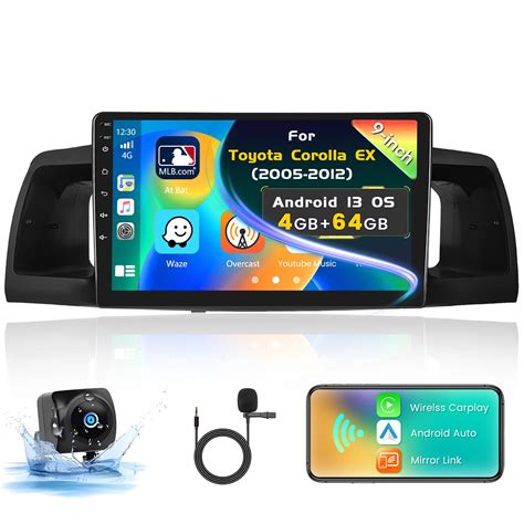 Buy 4+64G Inefala for Toyota Corolla EX 2005-2012 Android 13 Car Radio ...