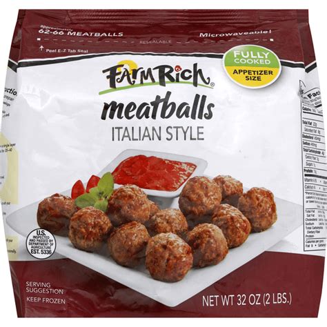 Farm Rich Meatballs, Italian Style (32 oz) Delivery or Pickup Near Me ...