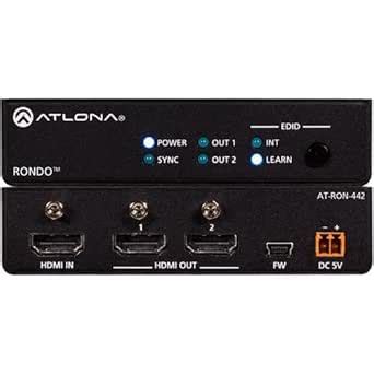 Atlona Rondo 442 4K/HDR 1x2 HDMI Distribution Amplifier : Amazon.in ...