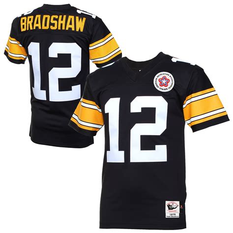Mitchell & Ness Terry Bradshaw Pittsburgh Steelers Black Authentic ...
