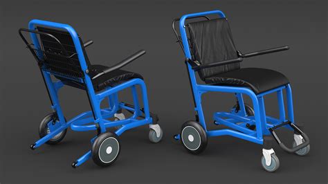 3D Airport Wheelchair Blue model | 3D Molier International