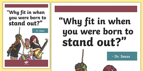 Dr Seuss Inspirational Classroom Quote Display Poster