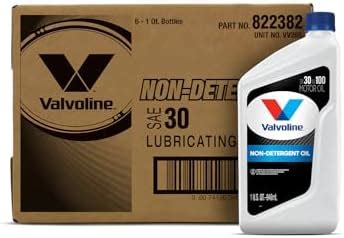Valvoline (VV265-6PK) SAE 30 Non-Detergent Motor Oil - 1 Quart Bottle ...